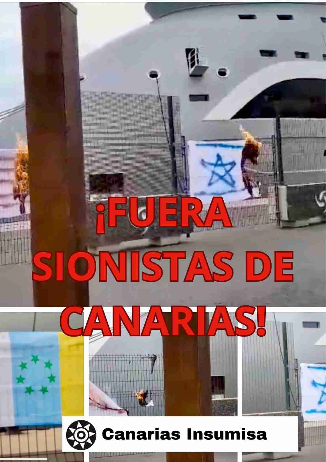 Protesta contra yate de un sionista